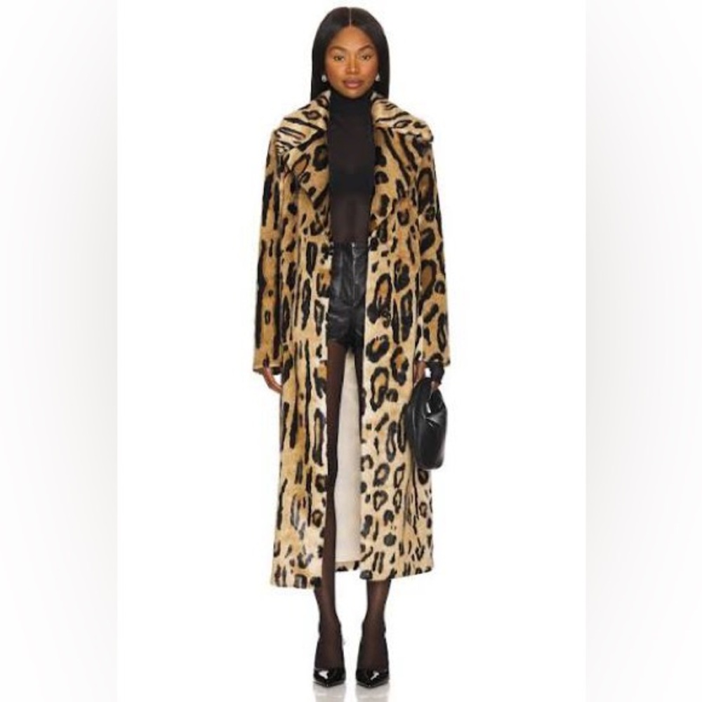 Show Me Your MuMu Miss Cindy Faux Fur Coat XS - Picture 2 of 9